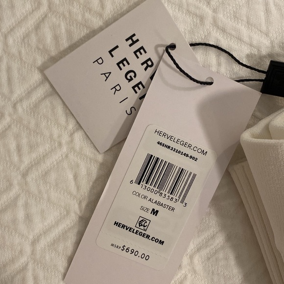 Herve Leger New Alabaster Knit Skirt - Picture 5 of 5